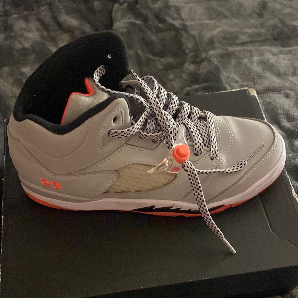 Kids Gray and Black Sneakers